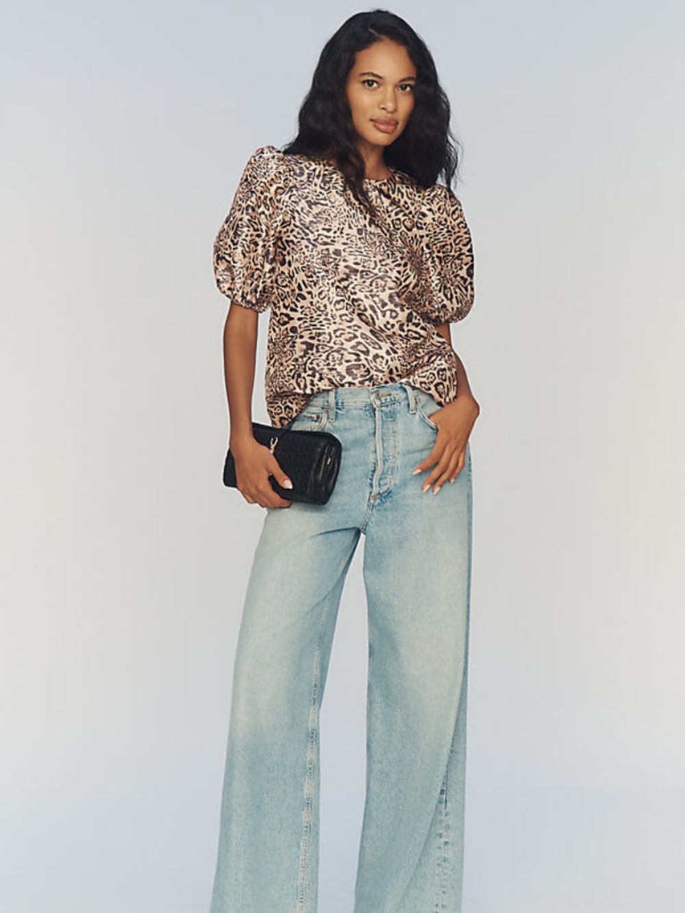 NWT Hutch Puff Sleeve Printed Blouse | Feminine Statement Top